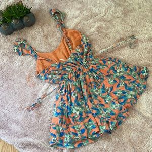 Very Nice! Free People Floral Mini-dress. Size L